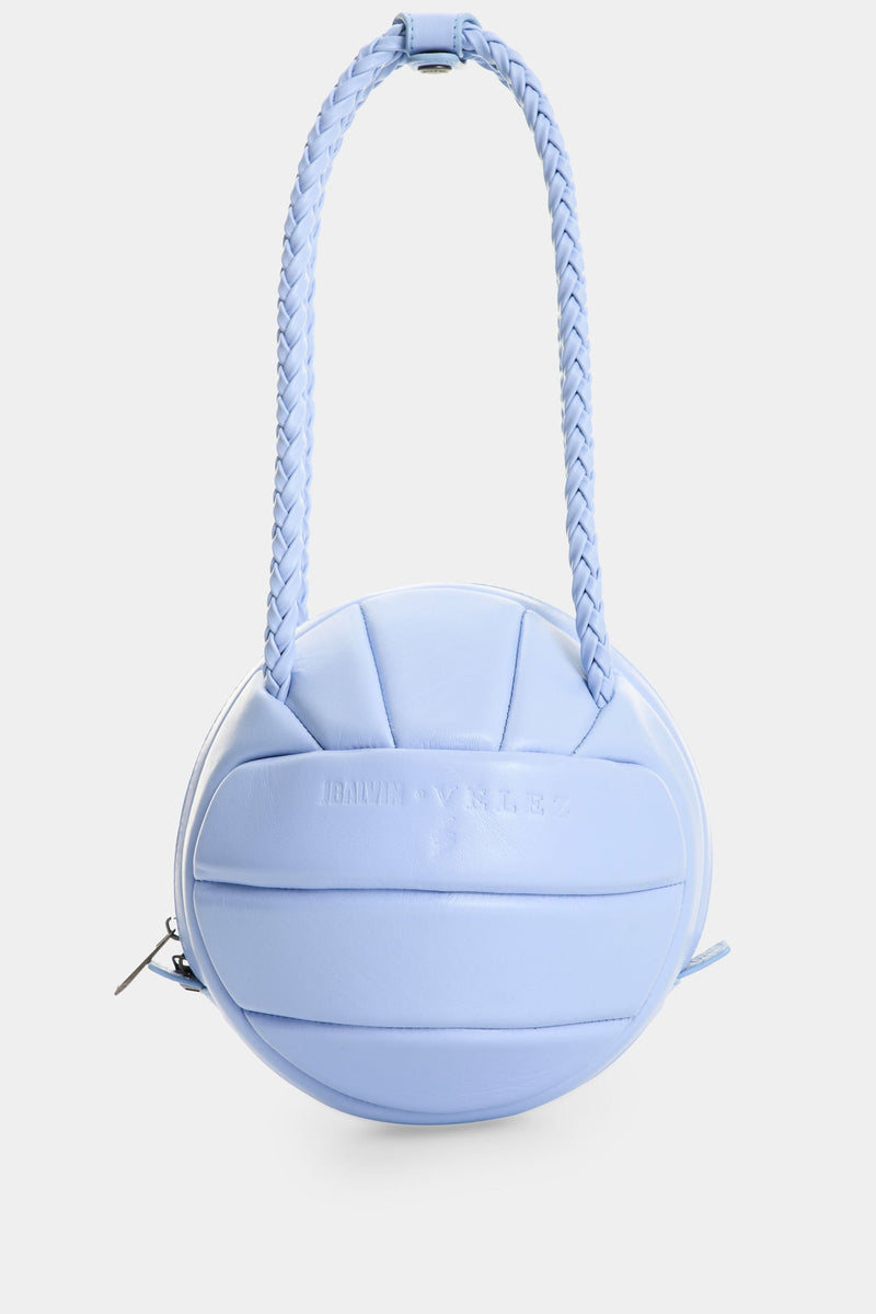 Men's Soccer Ball Leather Crossbody Bag