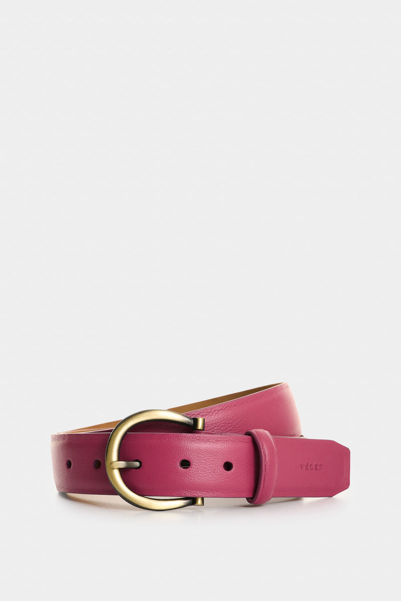 Honey Single-Sided Leather Belt for Women