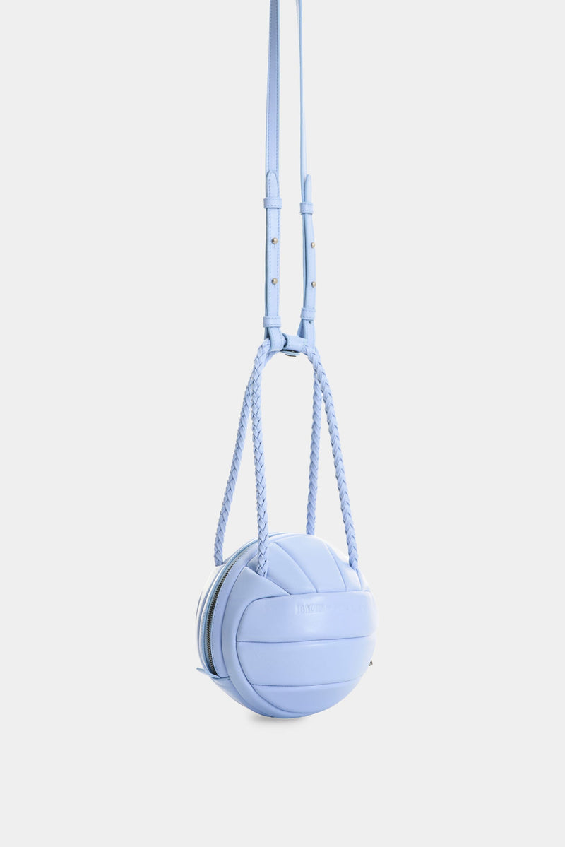 Men's Soccer Ball Leather Crossbody Bag