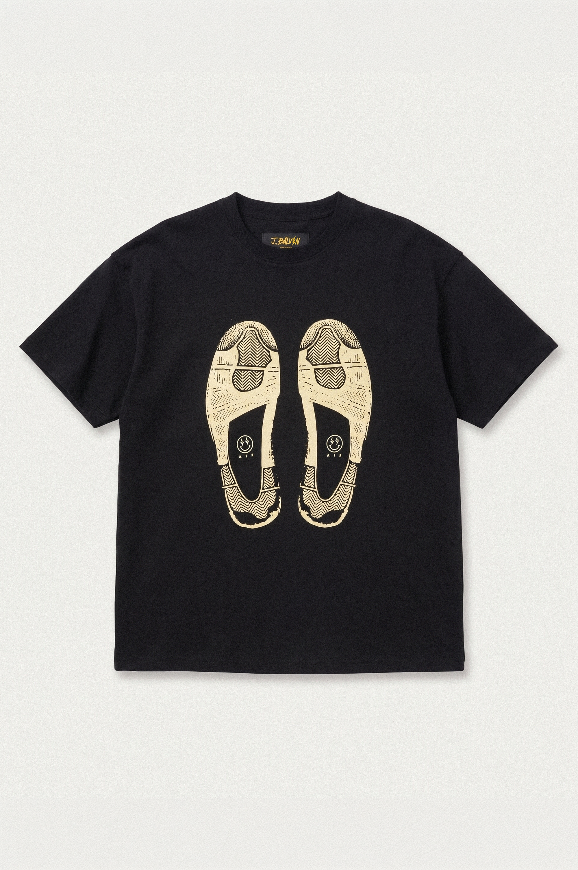 J Balvin Shop | J BALVIN J4 SNEAKER PRINT TEE BLACK