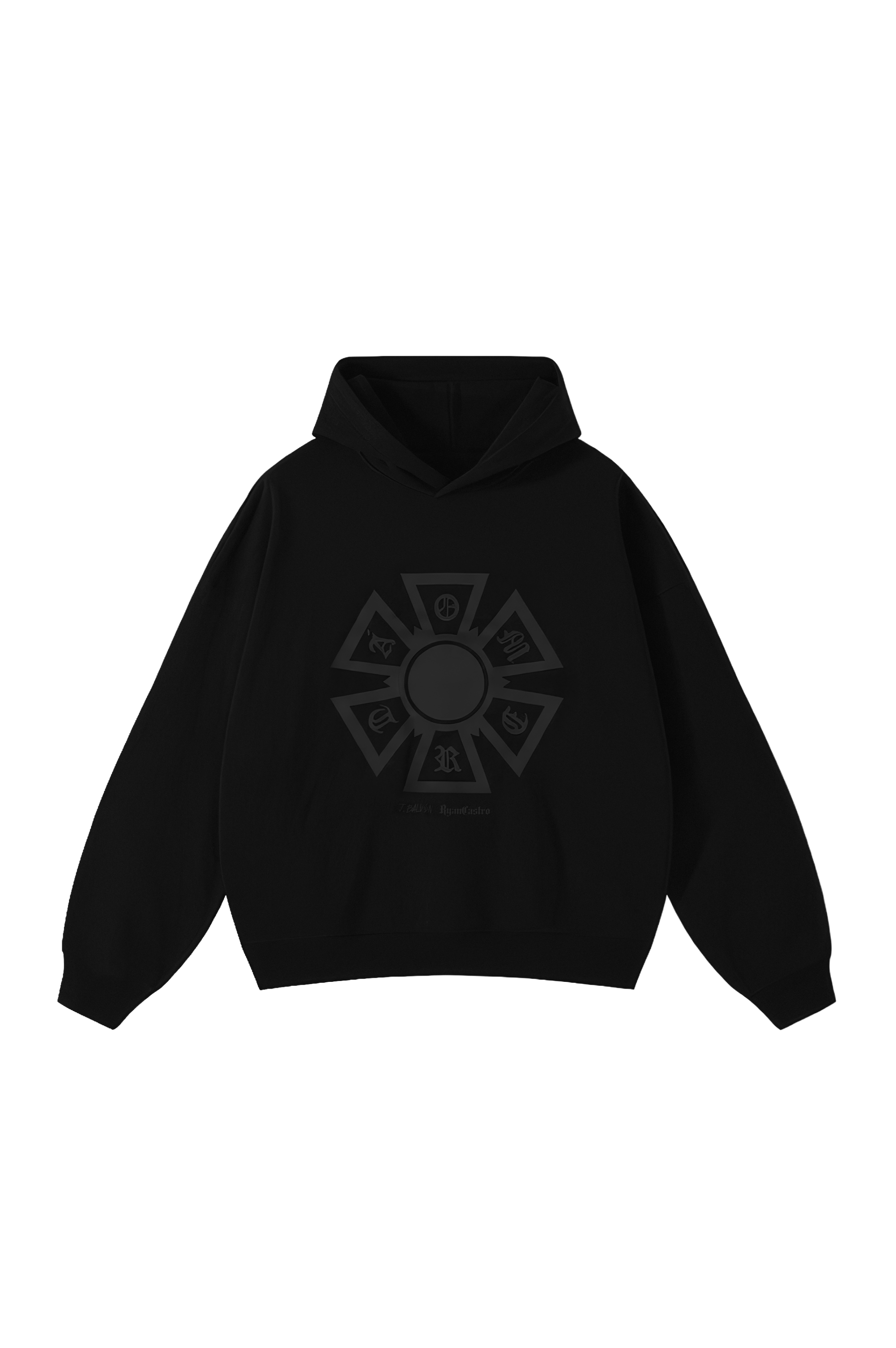 J Balvin Shop | OMERTA BLACK HOODIE