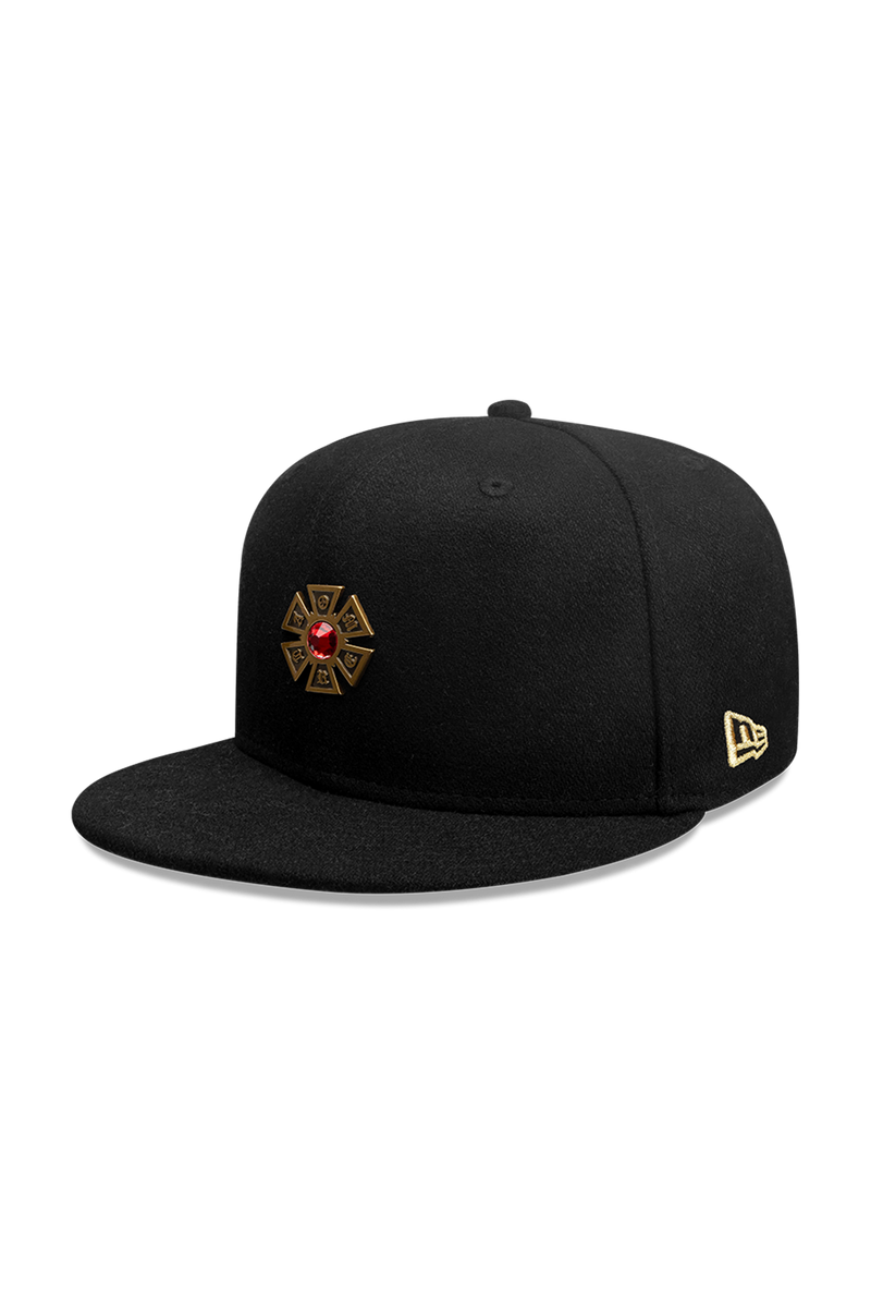 5950 NEW ERA OMERTA PIN BLACK CAP