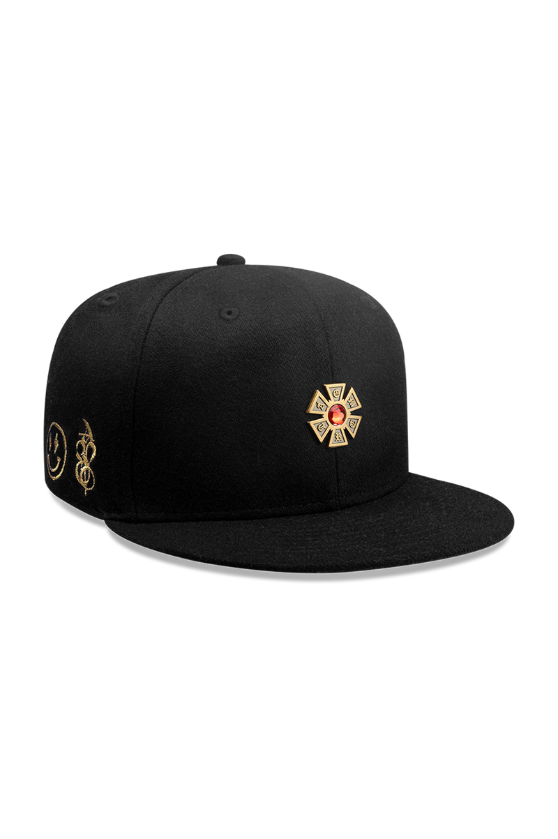 5950 NEW ERA OMERTA PIN BLACK CAP
