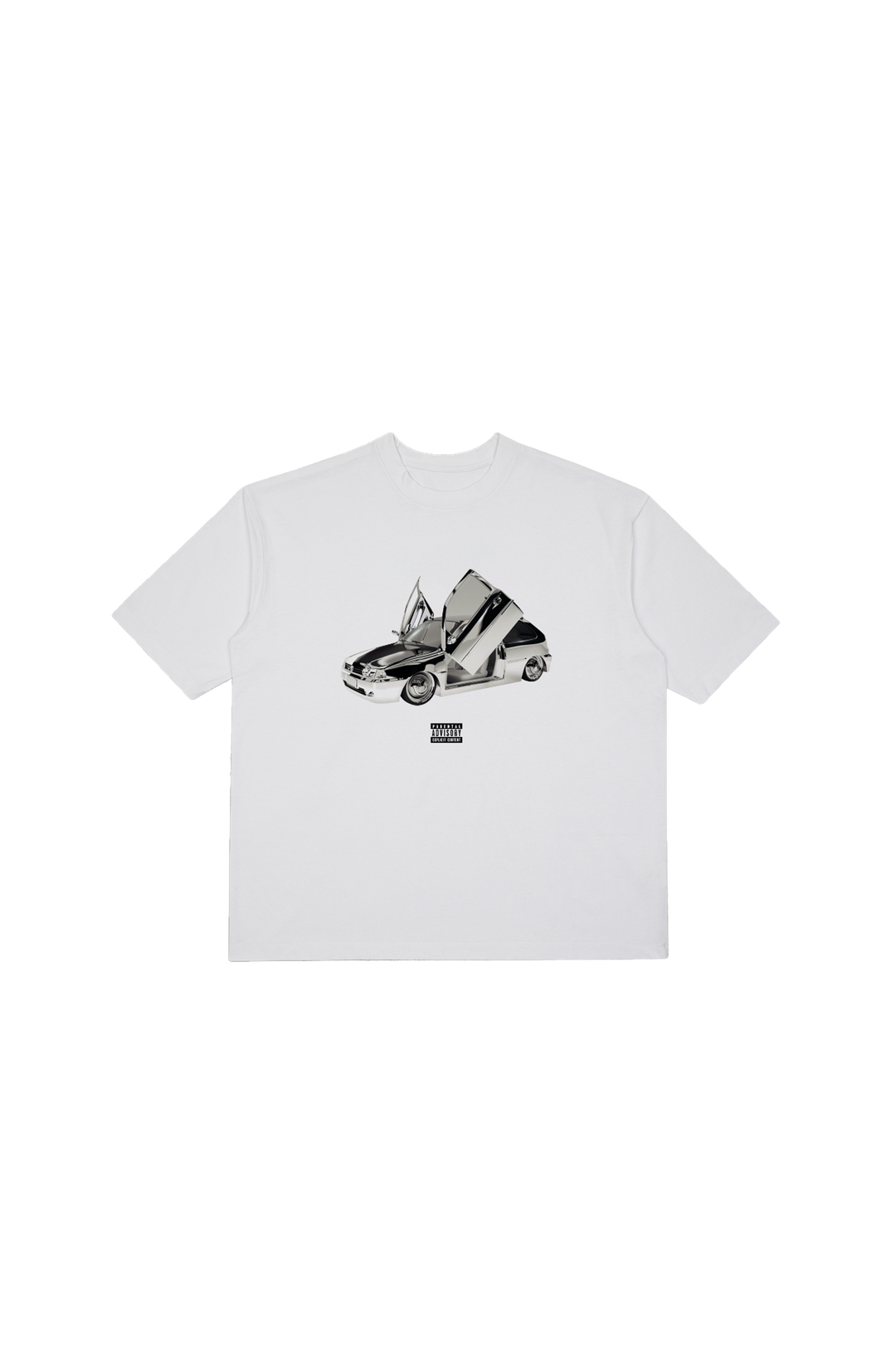 WHITE CAR TEE