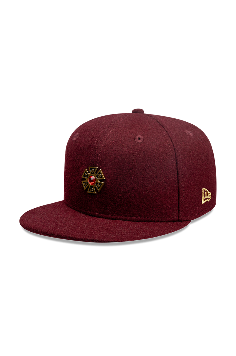 5950NEW ERA OMERTA PIN MAROON CAP