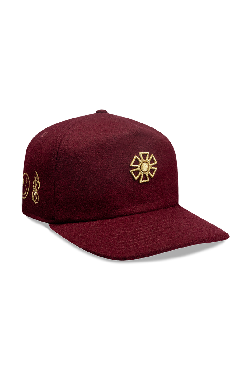 1920 NEW ERA OMERTA EMBROIDERY MAROON CAP