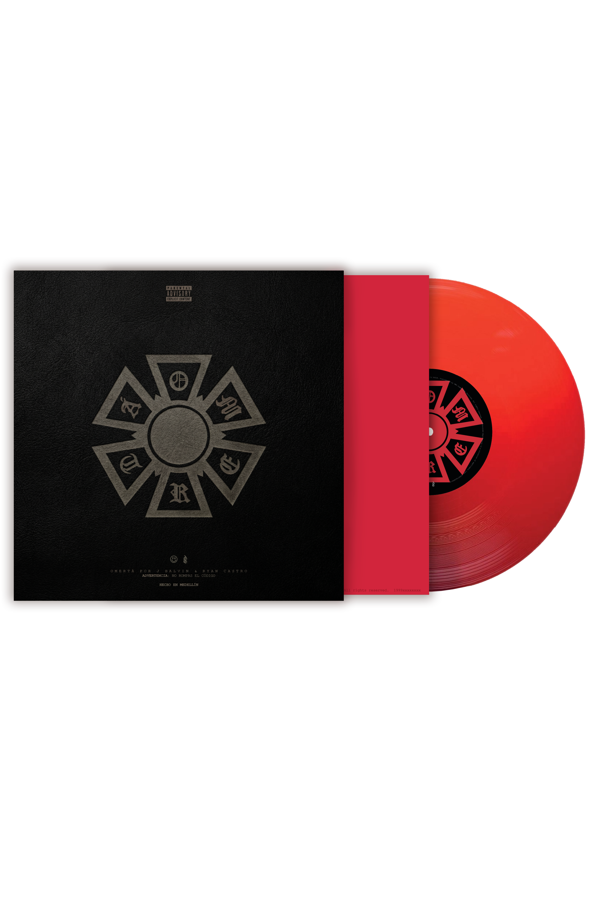 J Balvin Shop | OMERTA VINILO CON PORTADA DE CUERO – FIRMADO