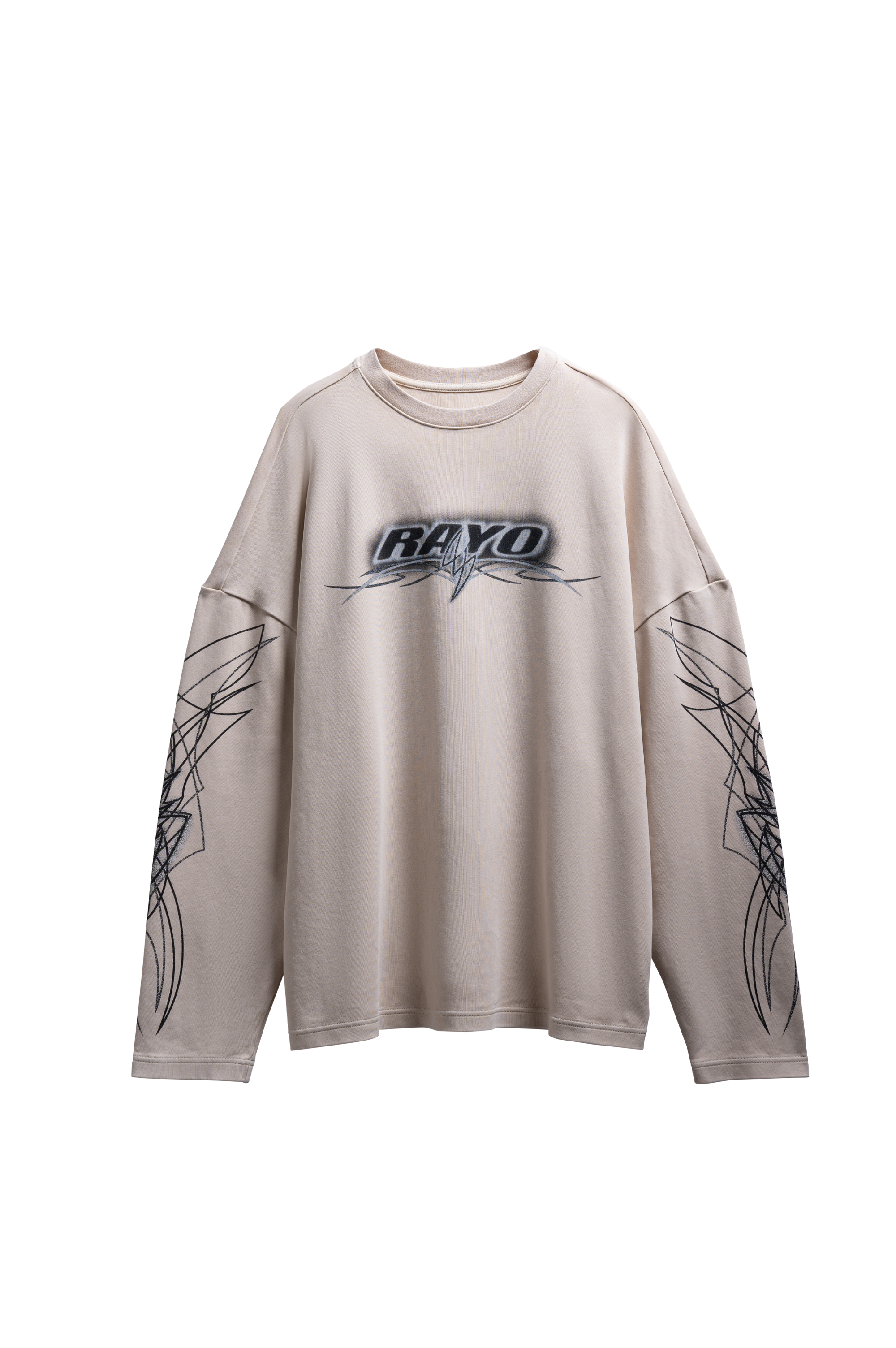 J Balvin Shop | RAYO IVORY LONGSLEEVE TEE