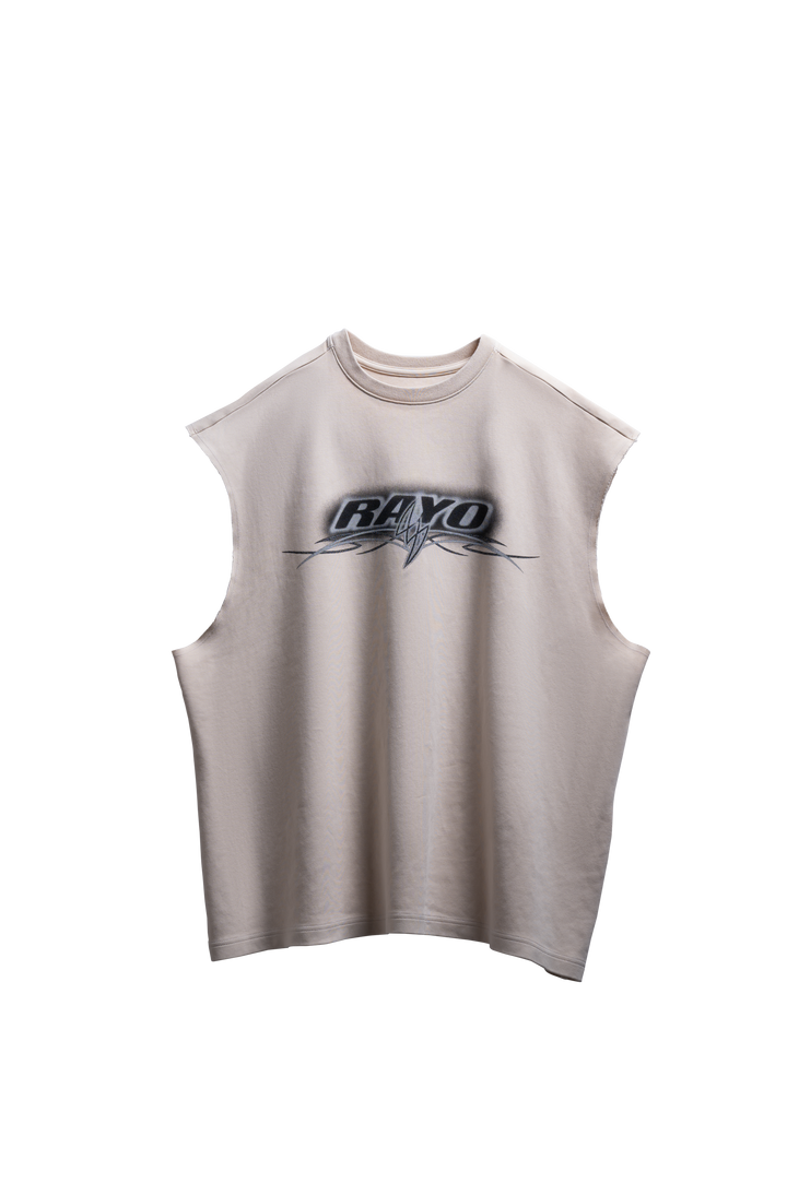 RAYO IVORY SLEEVELESS TEE