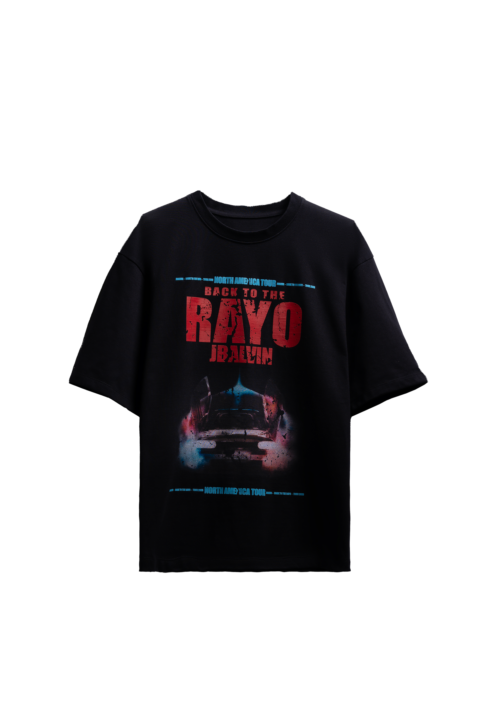 J Balvin Shop | RAYO TOUR BLACK T-SHIRT
