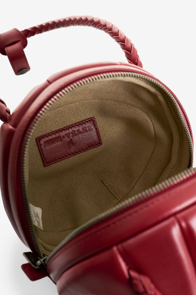 Men's Soccer Ball Leather Crossbody Bag