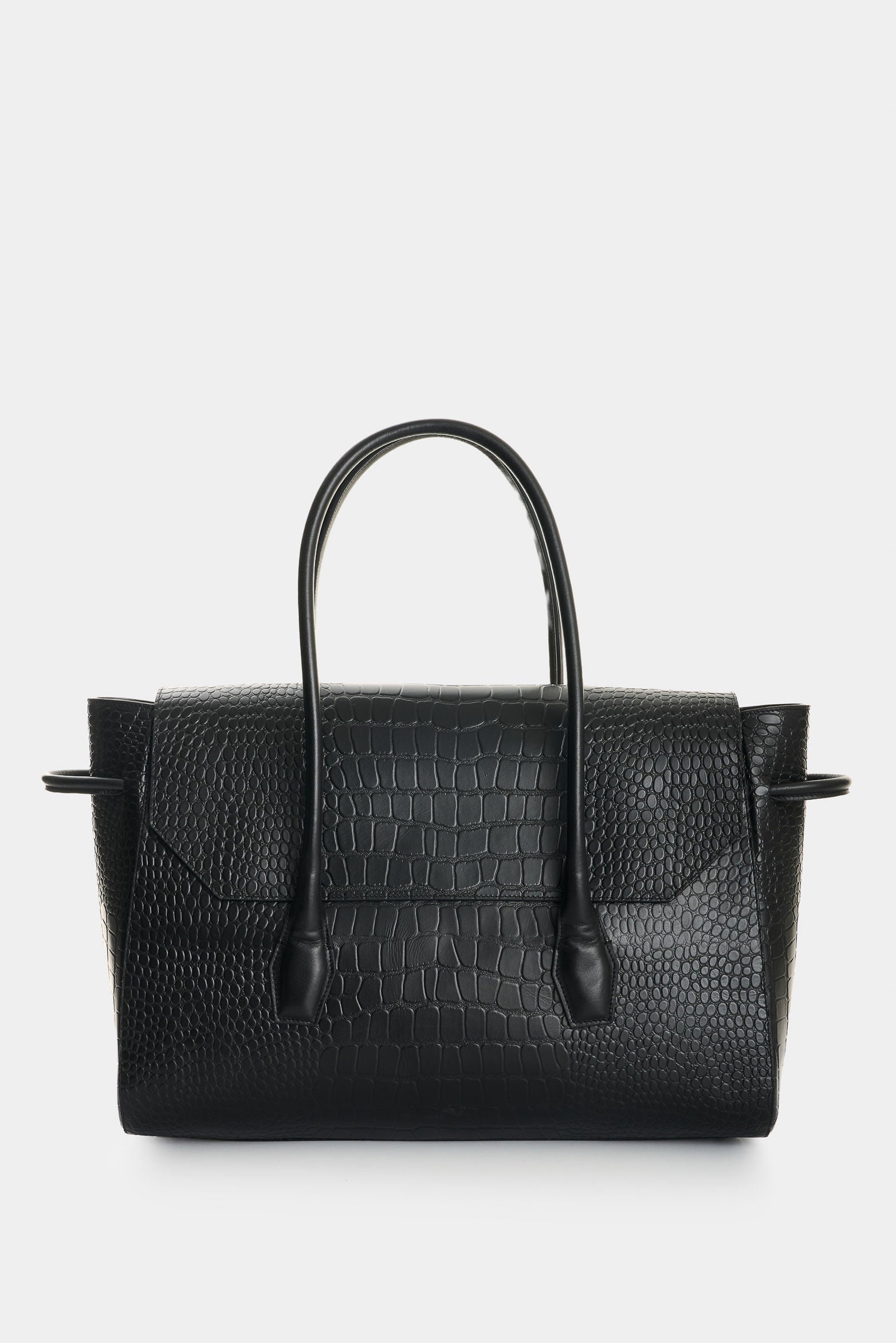 バッグ Super Rare Black Croco Leather Bag 00s J Balvin Shop | Men's Croco Leather Shopping Bag