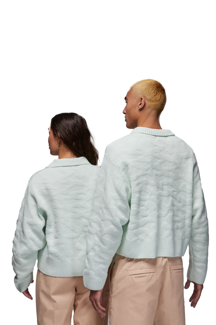 J BALVIN X JORDAN BARELY GREEN SWEATER