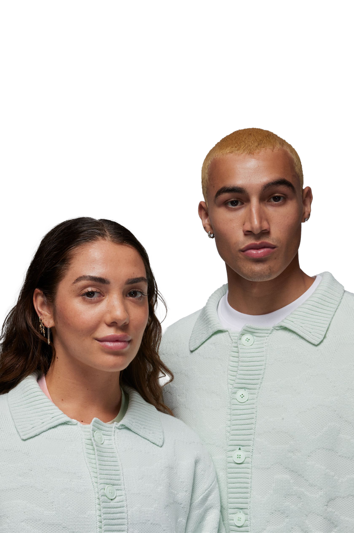 J BALVIN X JORDAN BARELY GREEN SWEATER