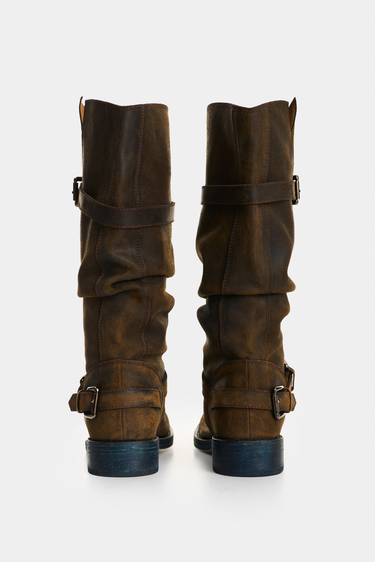 Women's Leather Biker Boots