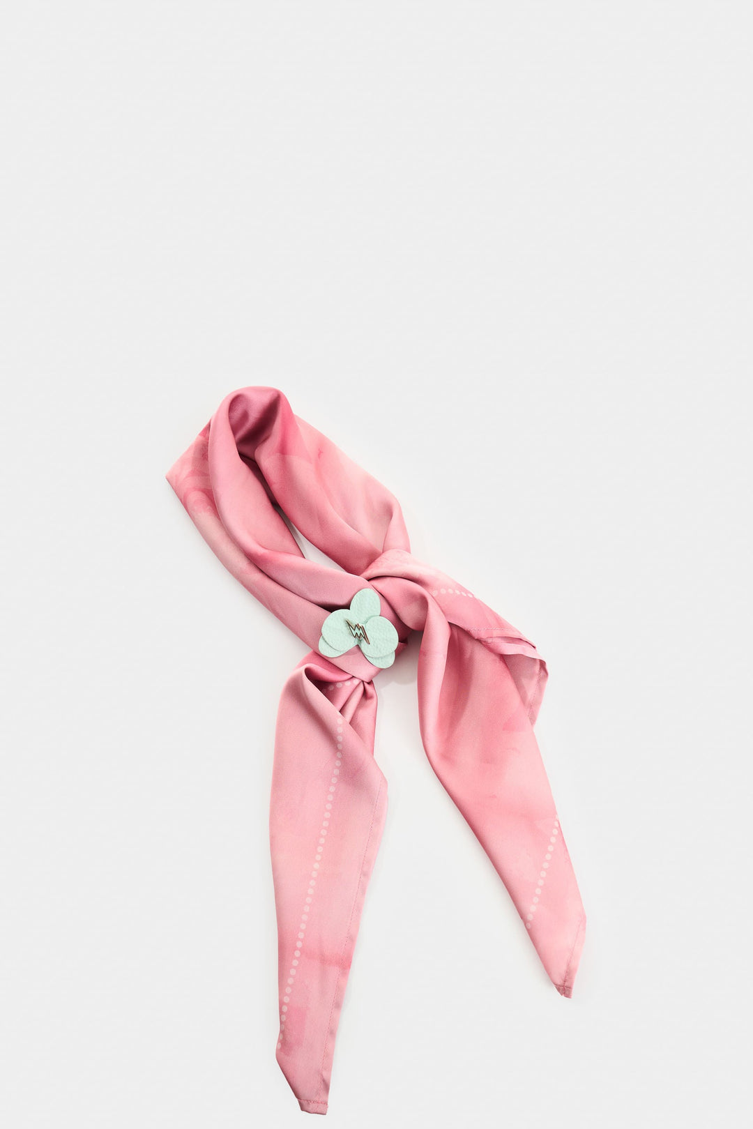 LARGE LEATHER ORCHID BROOCH