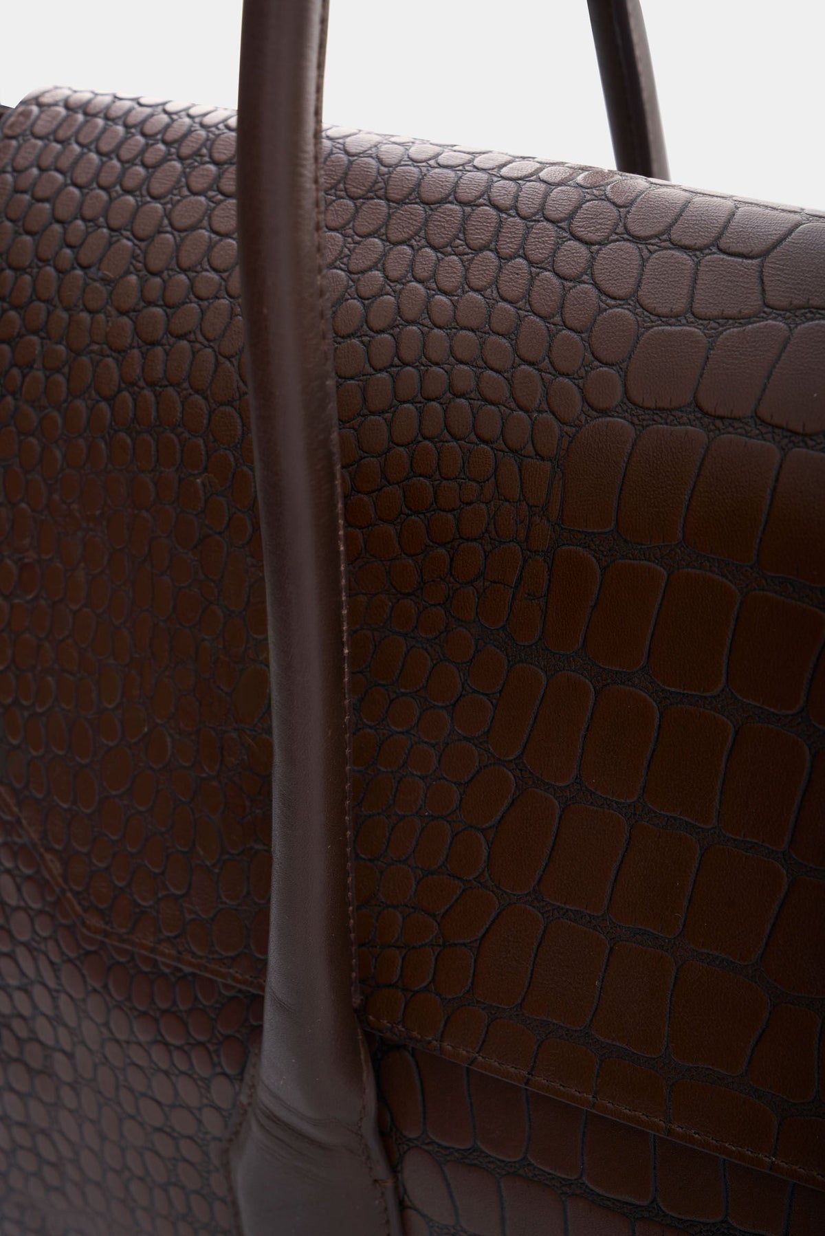 Men's Croco Leather Shopping Bag