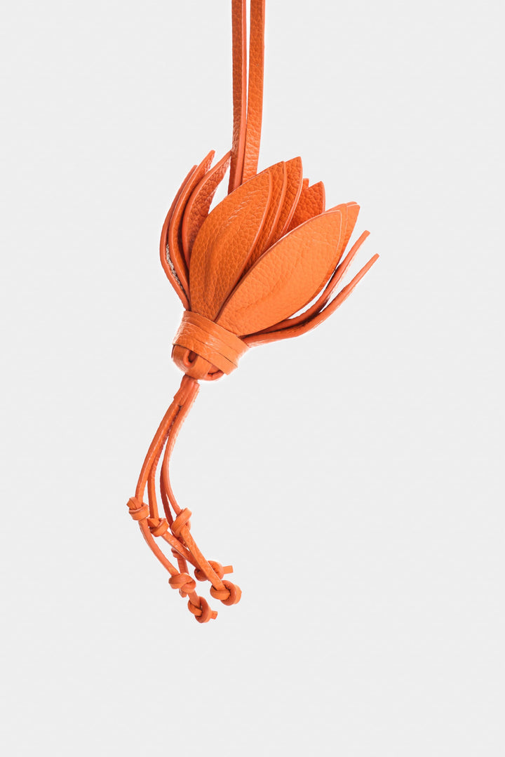 LEATHER FLOWER CHARM