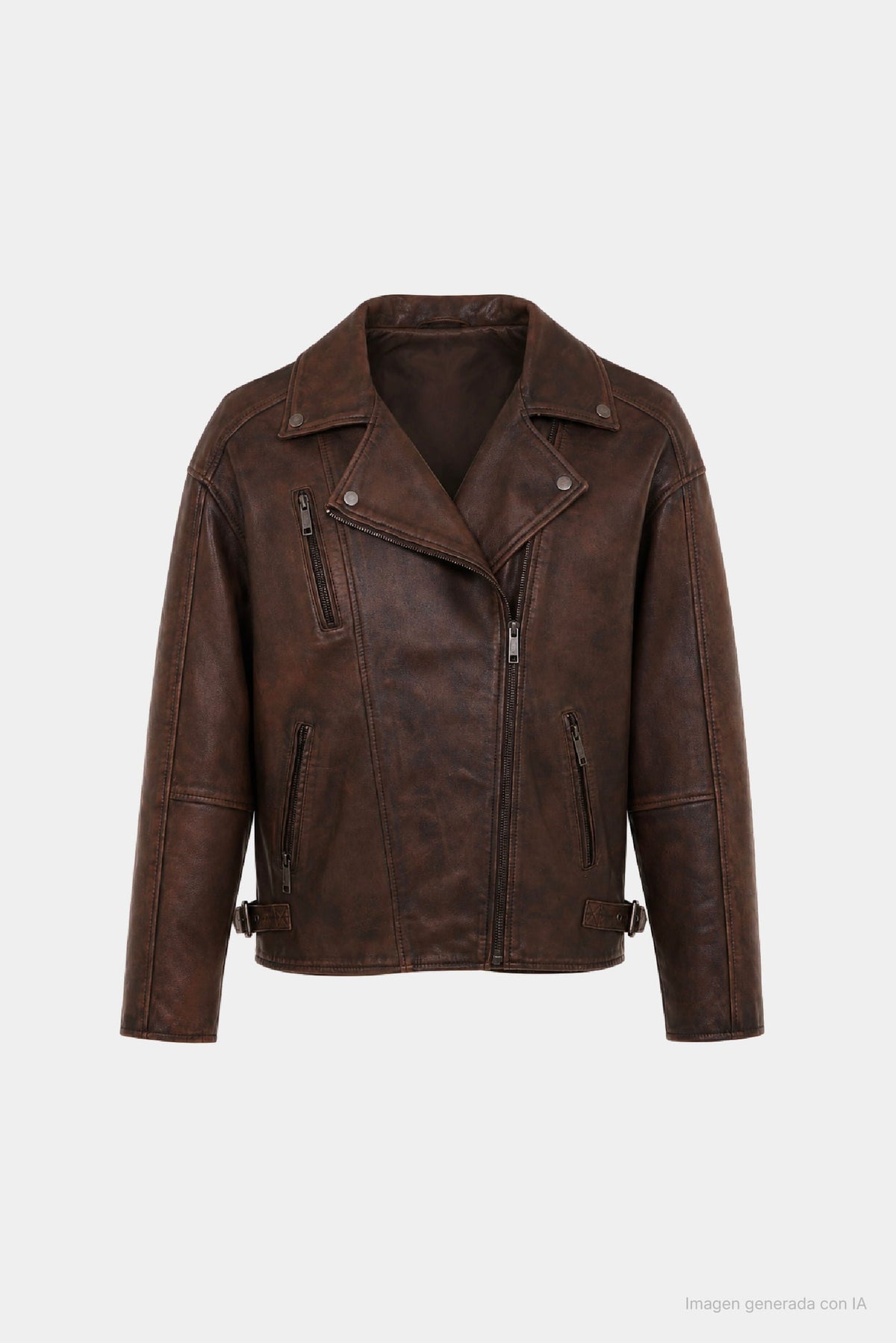 Savia Leather Biker Jacket for Women