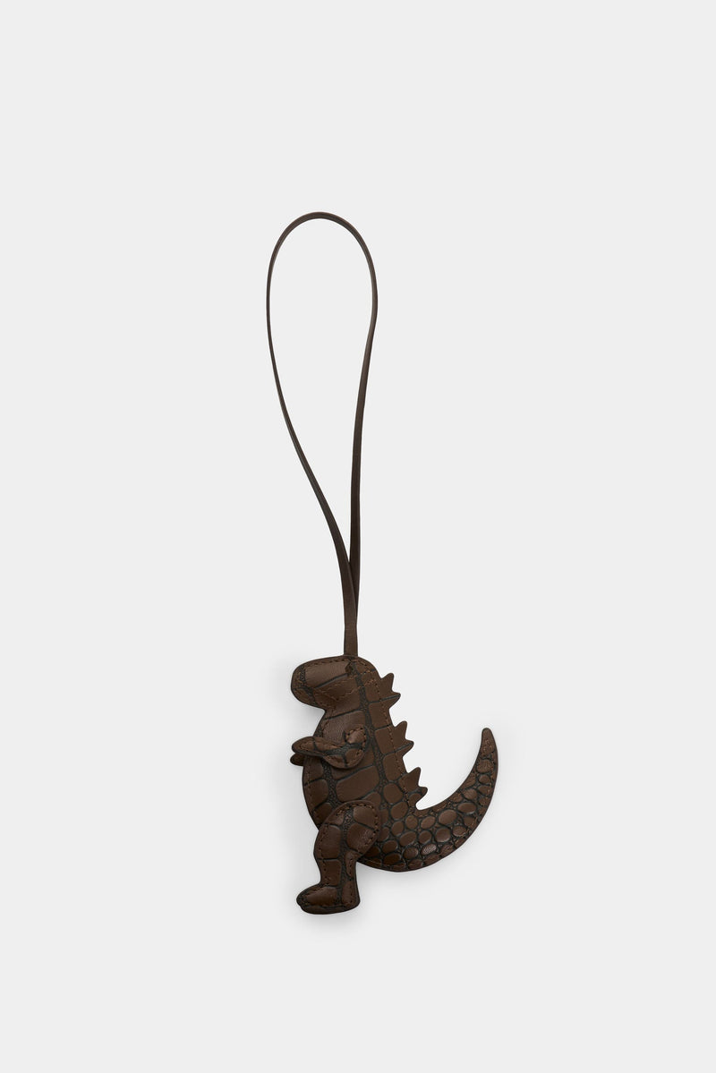 Women's Dino Croco Leather Charm