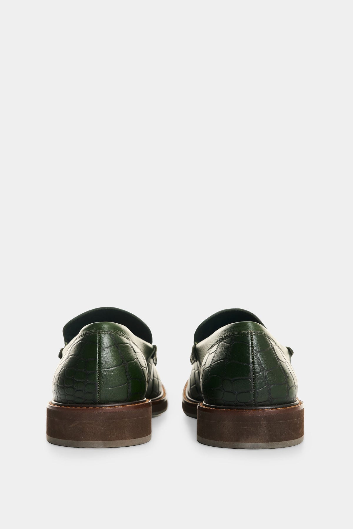 Men's Croco Leather Loafers