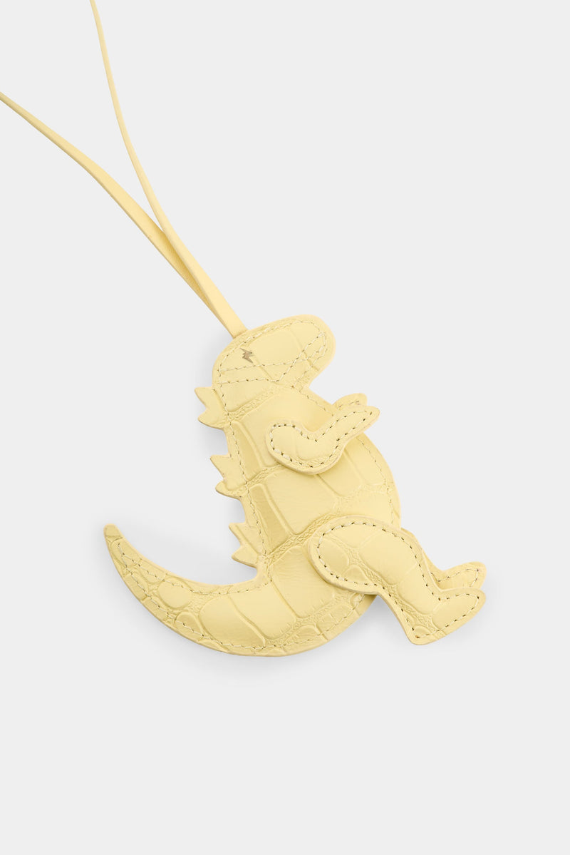 Women's Dino Croco Leather Charm