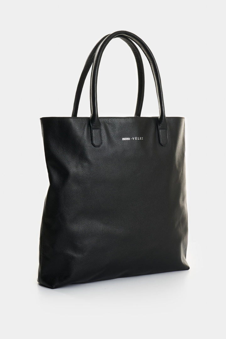 LEATHER FLOWERS TOTE BAG