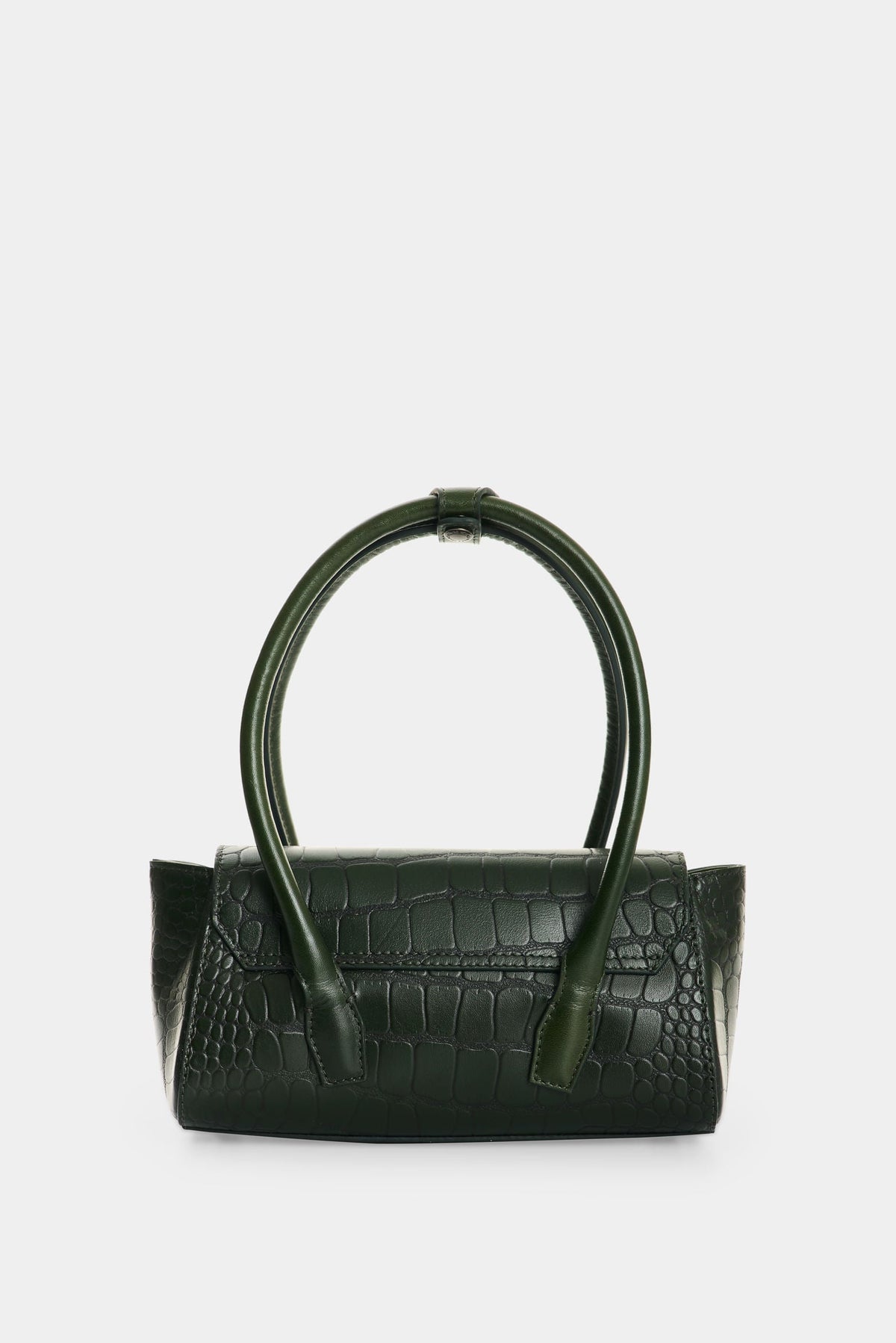 Men’s Mini Croc-Embossed Leather Crossbody Bag
