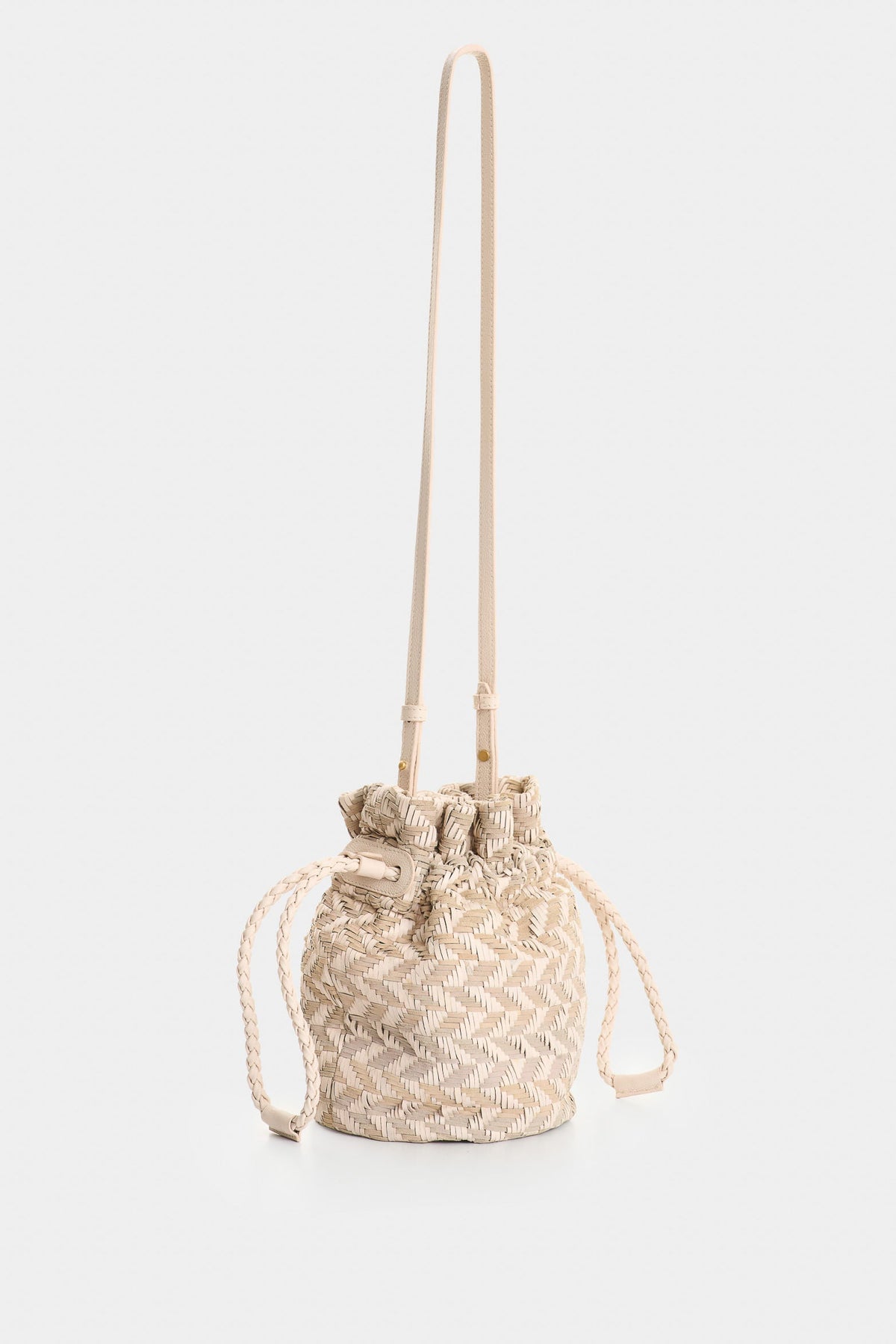 Lyra Woven Leather Crossbody Bag for Women