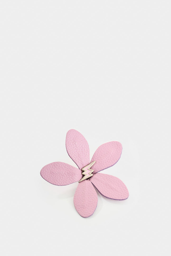 LARGE LEATHER SAN JOAQUÍN FLOWER BROOCH