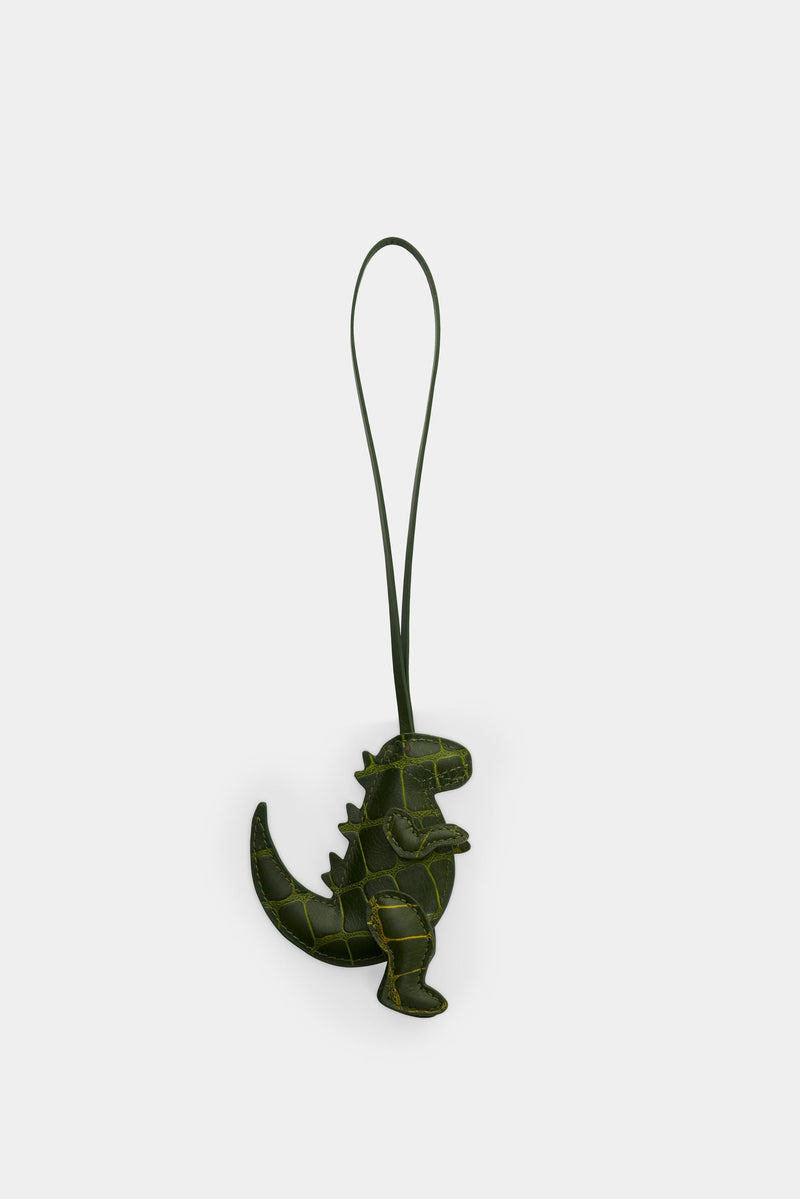 Women's Dino Croco Leather Charm