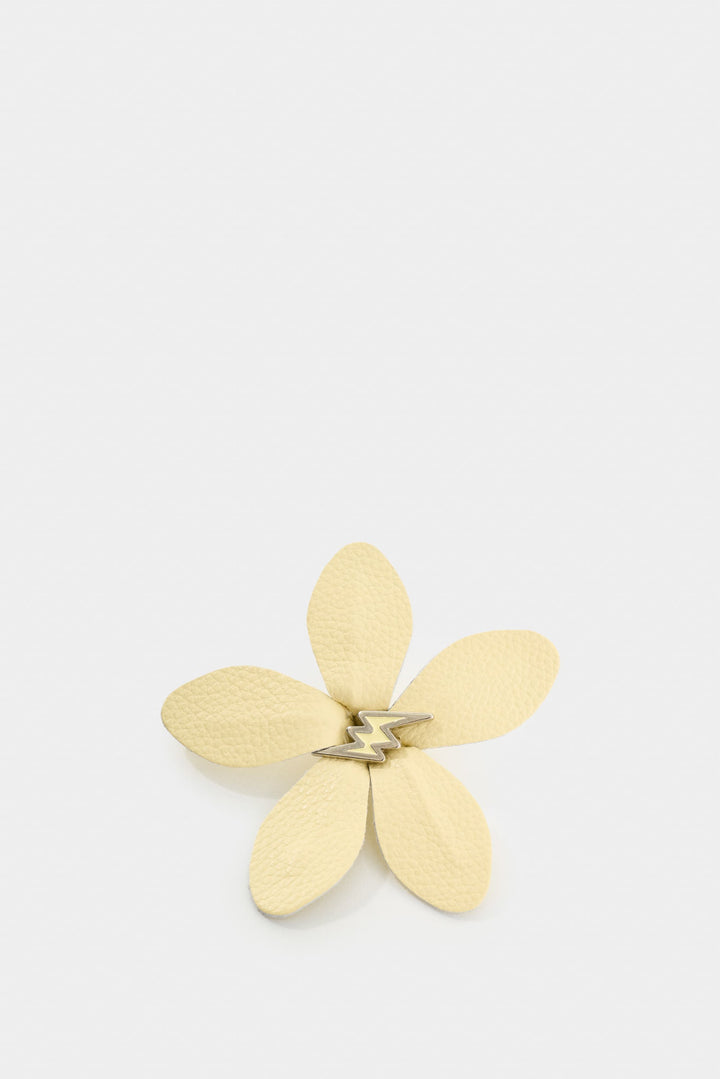 LARGE LEATHER SAN JOAQUÍN FLOWER BROOCH