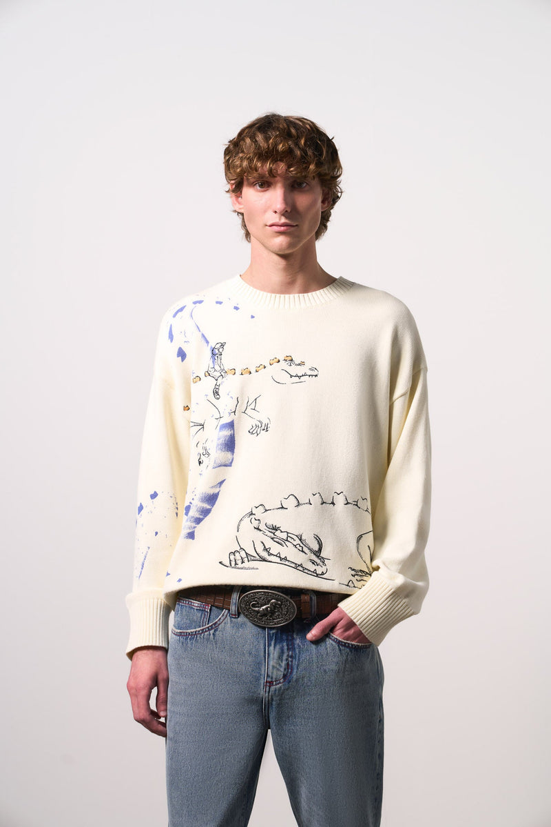 Men's Dino Knit Sweater