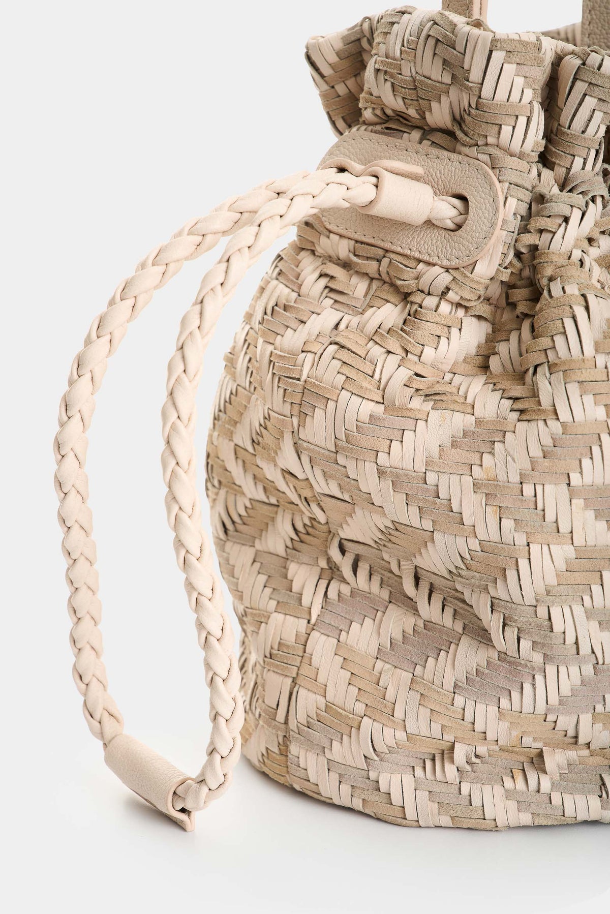 Lyra Woven Leather Crossbody Bag for Women