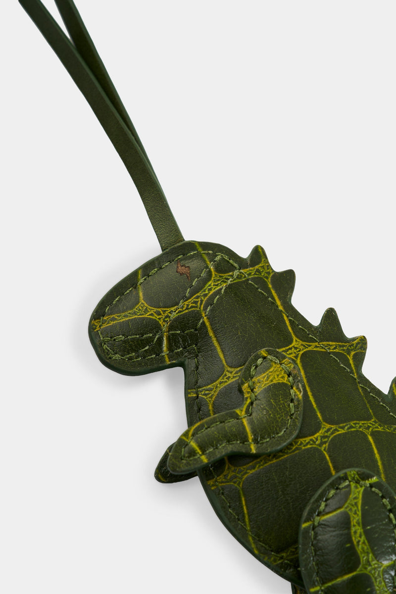 Women's Dino Croco Leather Charm
