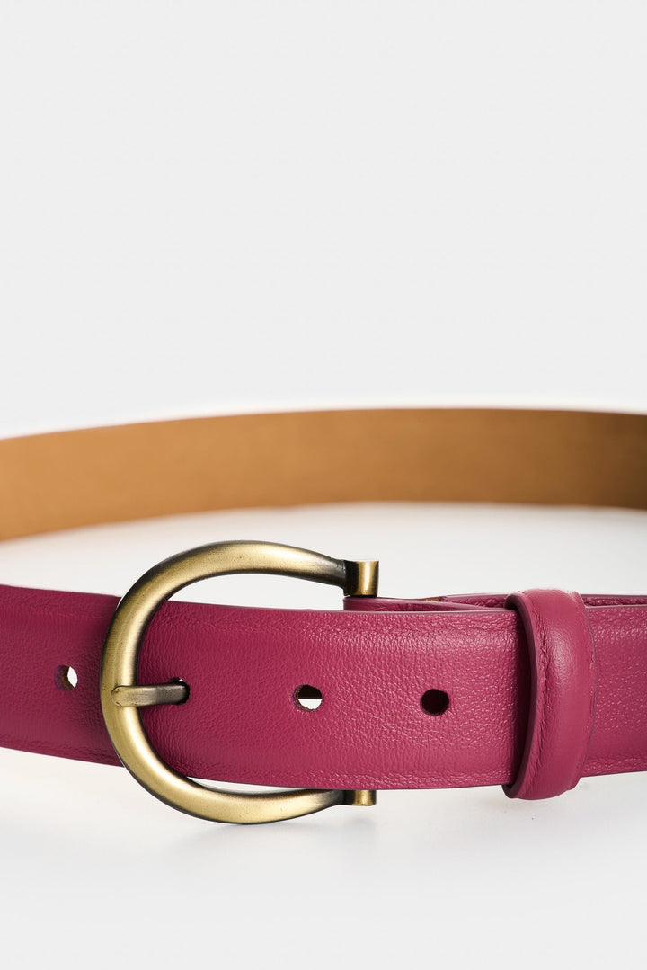 Honey Single-Sided Leather Belt for Women