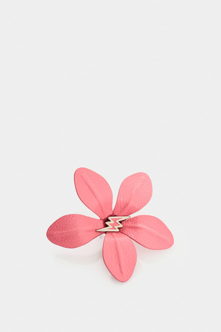 LARGE LEATHER SAN JOAQUÍN FLOWER BROOCH