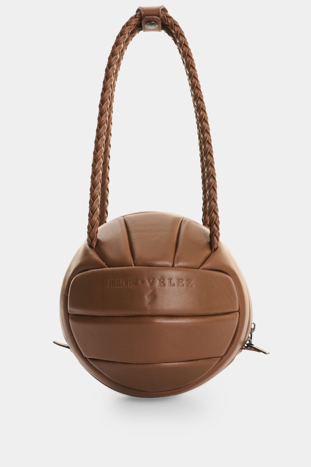 Men's Soccer Ball Leather Crossbody Bag