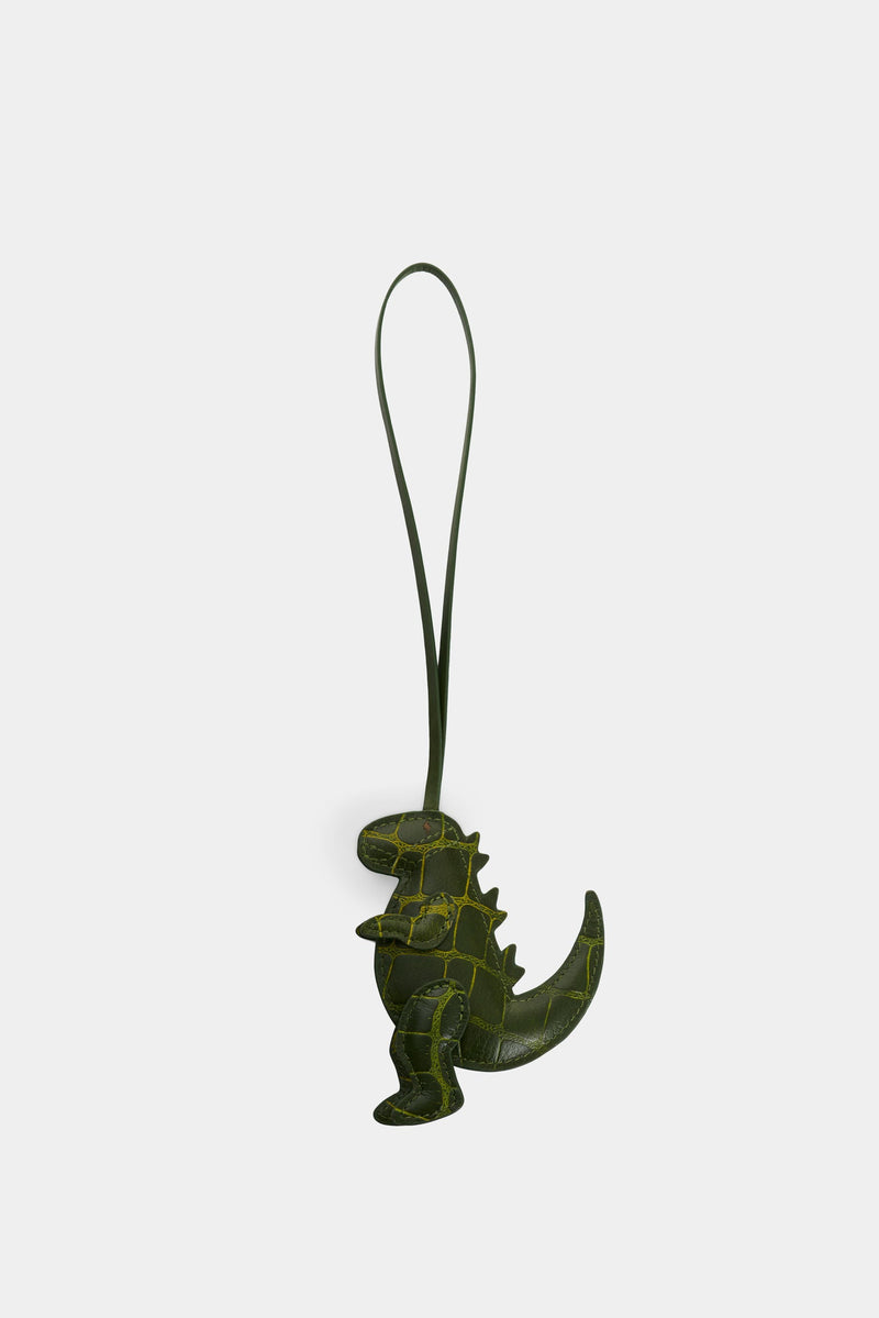 Women's Dino Croco Leather Charm