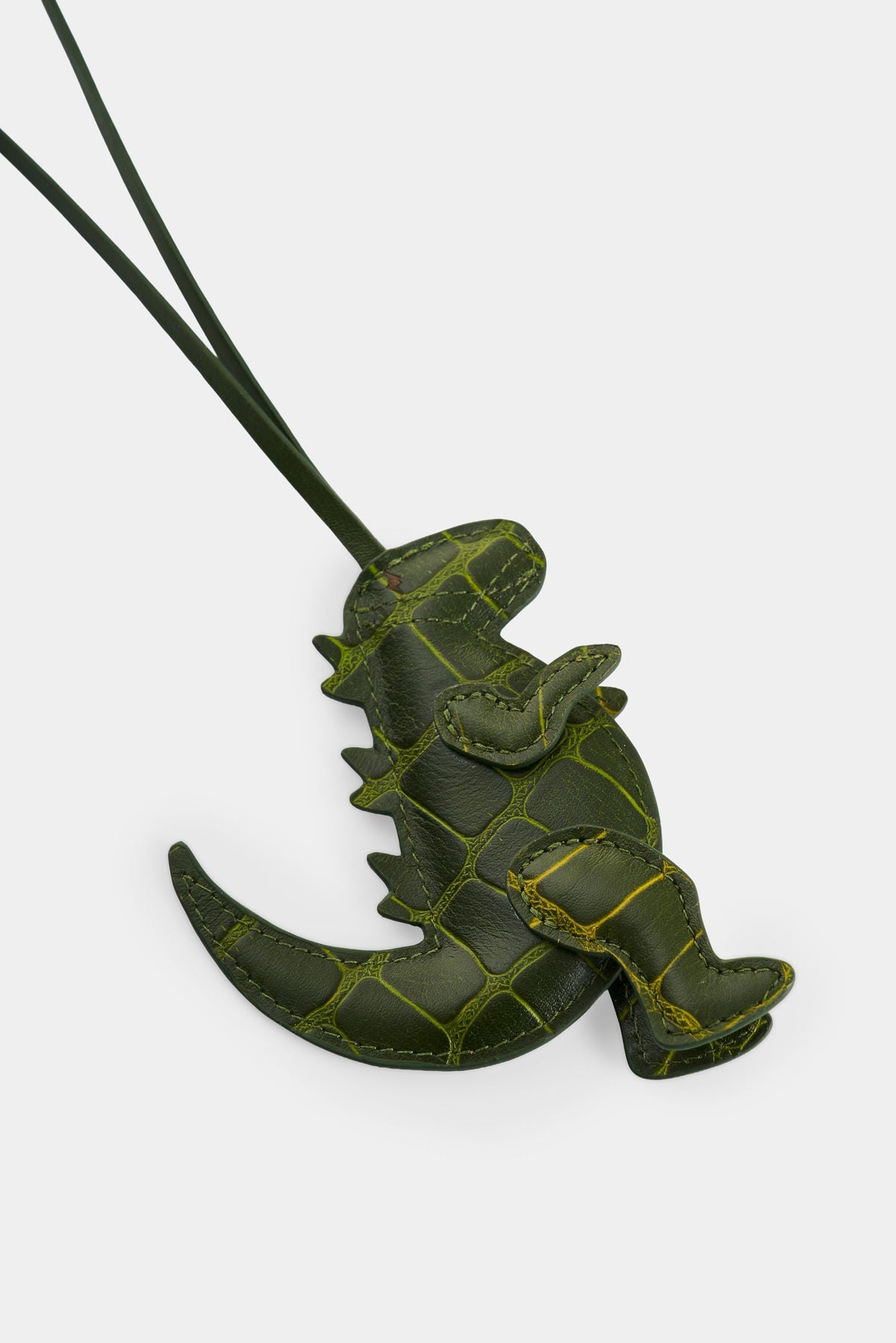Women's Dino Croco Leather Charm