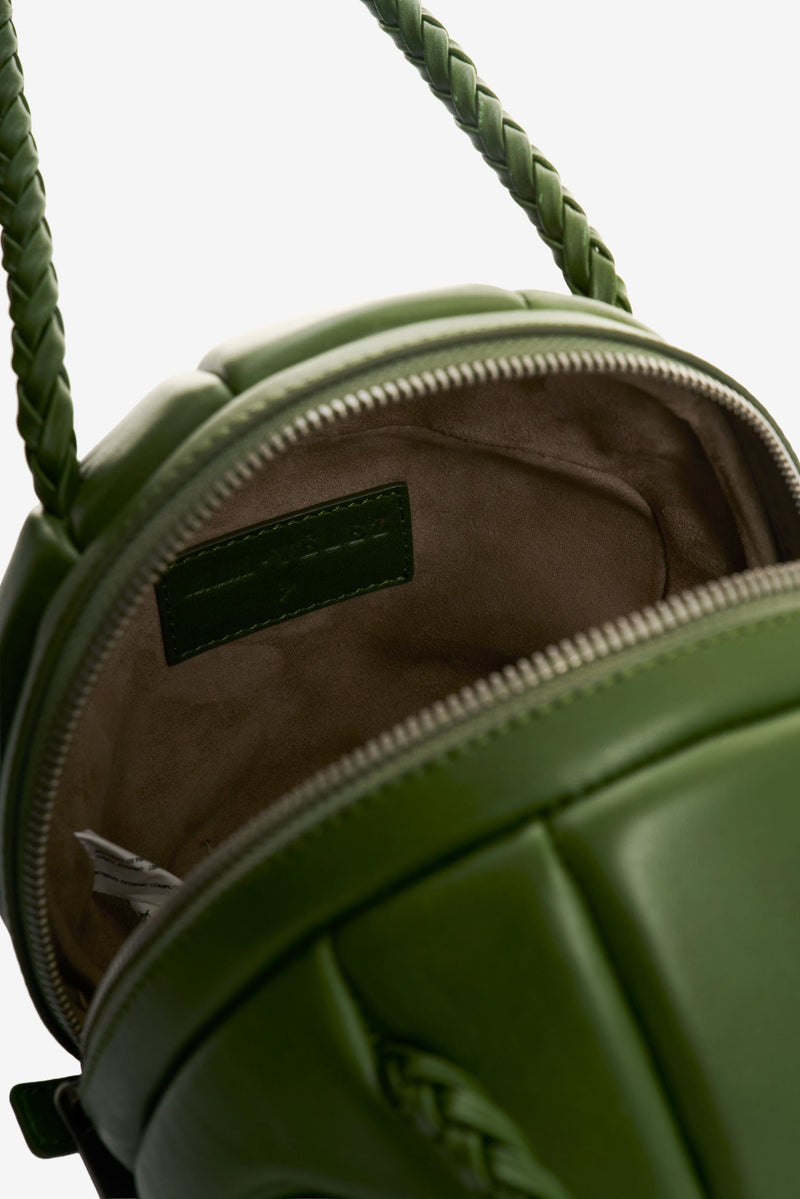 Men's Soccer Ball Leather Crossbody Bag