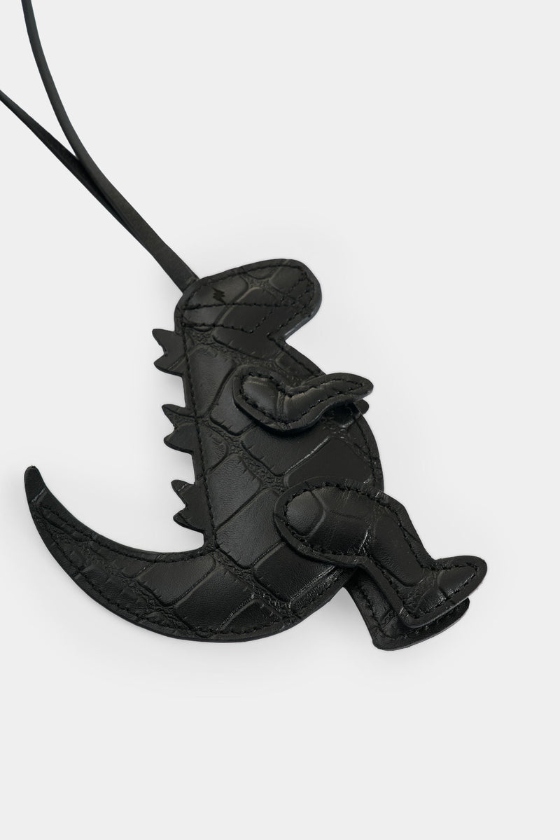 Women's Dino Croco Leather Charm