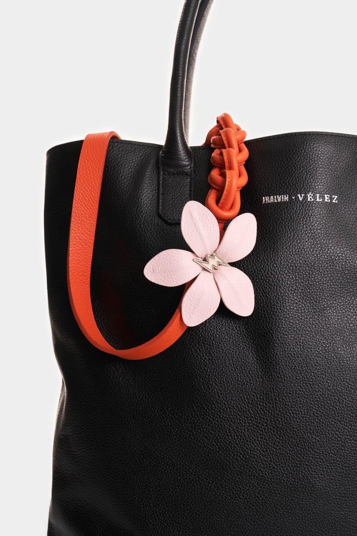 ORANGE LEATHER KNOT STRAP