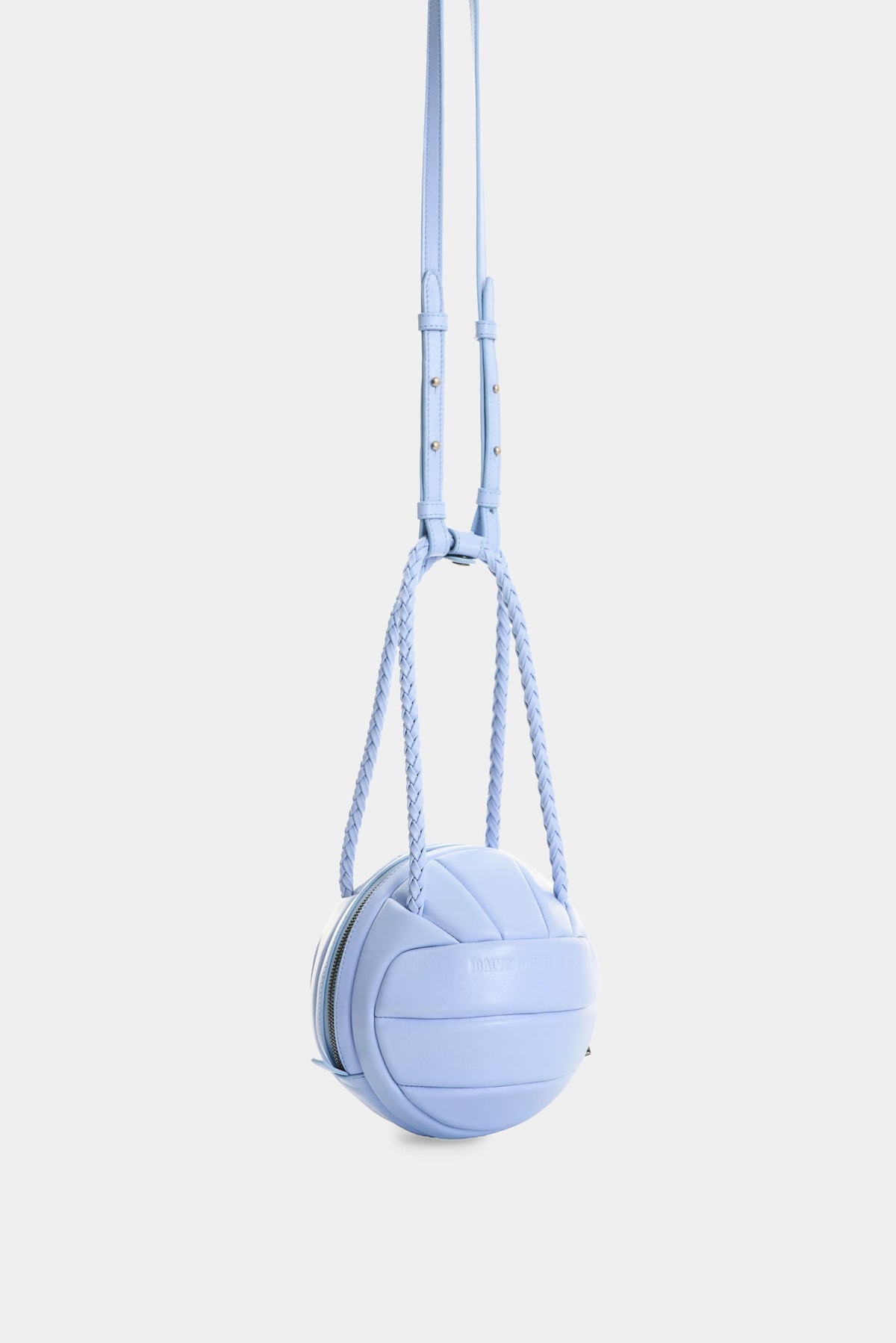 Men's Soccer Ball Leather Crossbody Bag