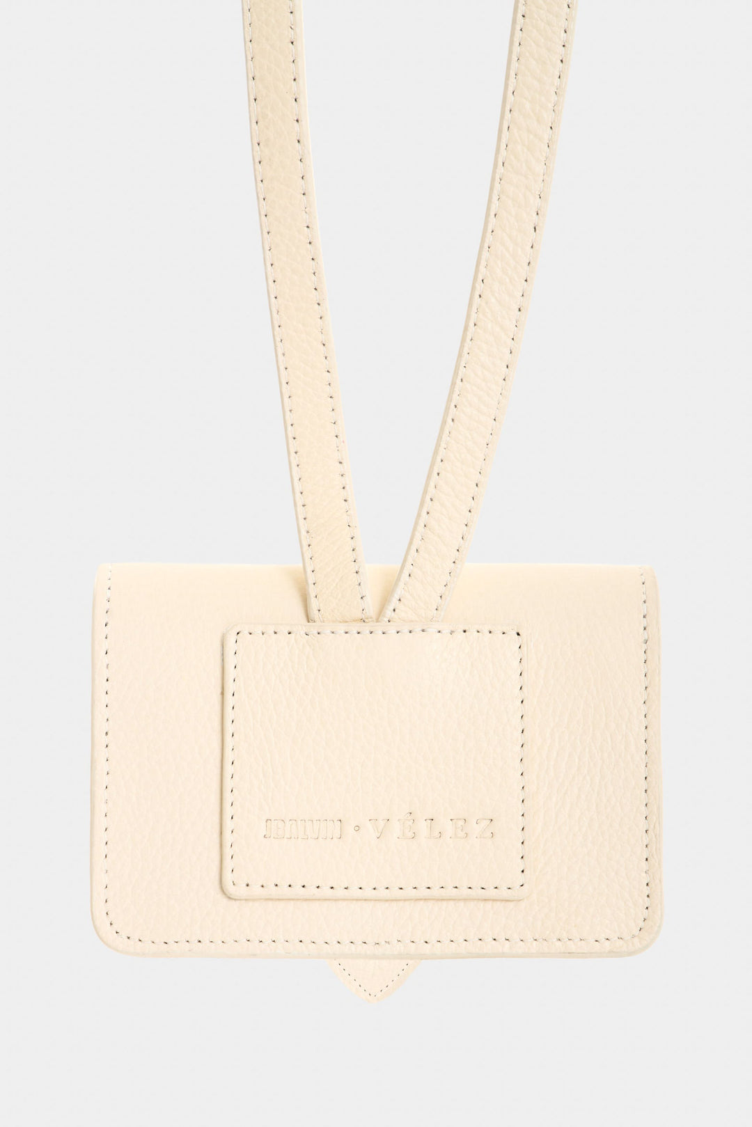 WHITE MINI GARNIEL LEATHER COIN PURSE