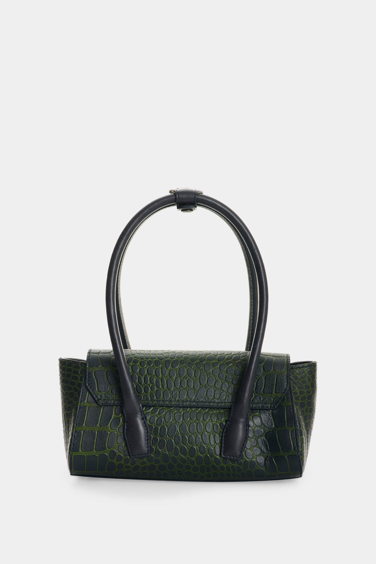 Men’s Mini Croc-Embossed Leather Crossbody Bag