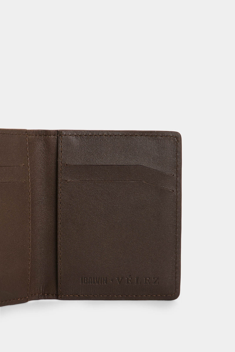 Men's Dino Croco Leather Card Holder