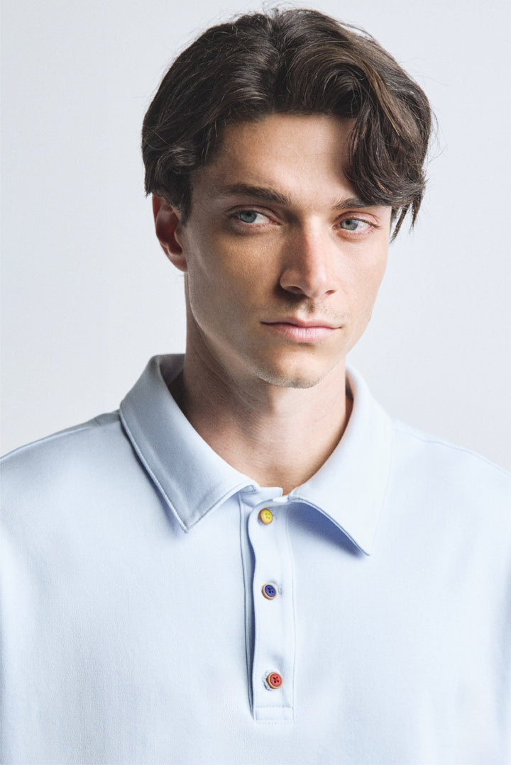 BLUE SHORT SLEEVE POLO