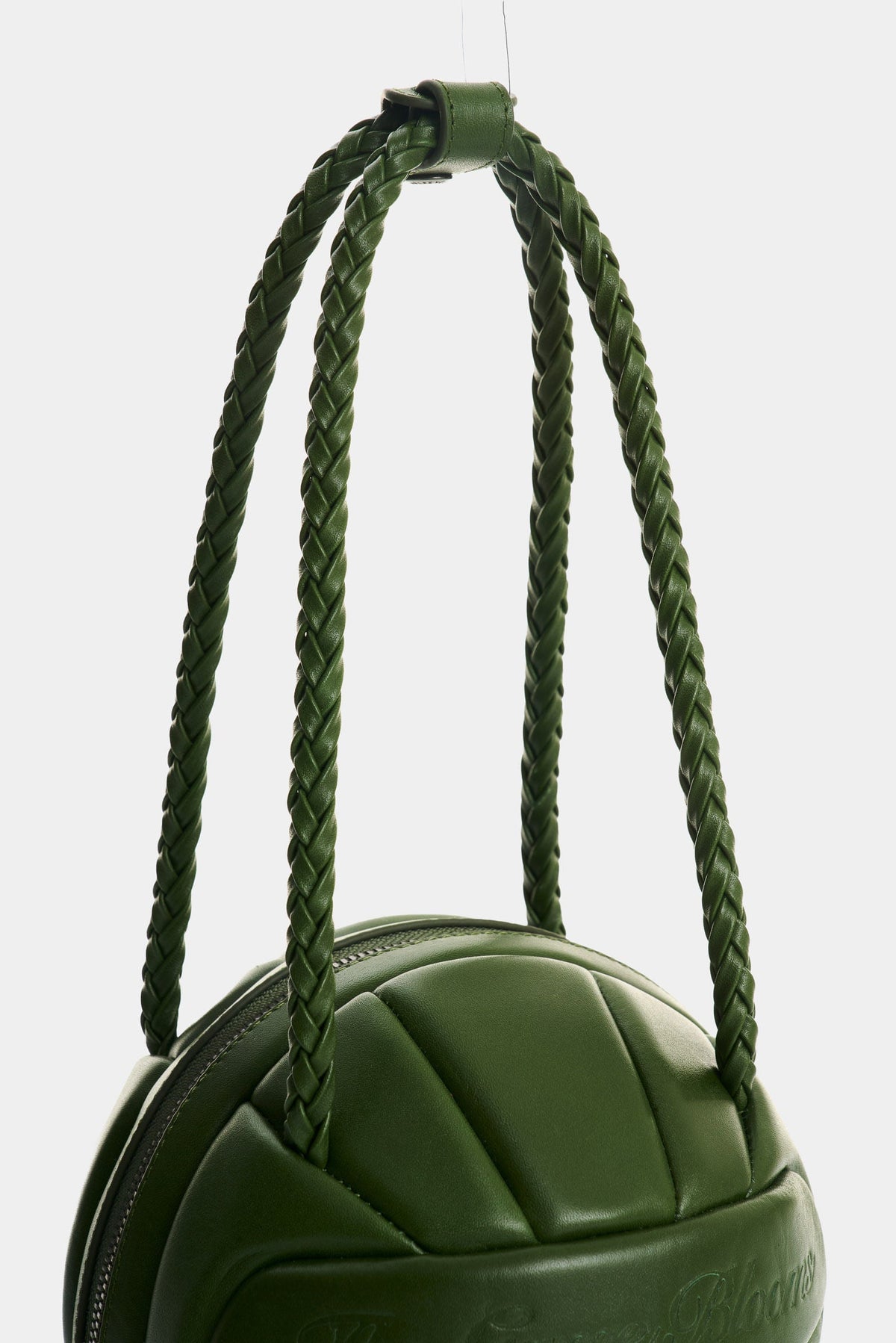 Men's Soccer Ball Leather Crossbody Bag