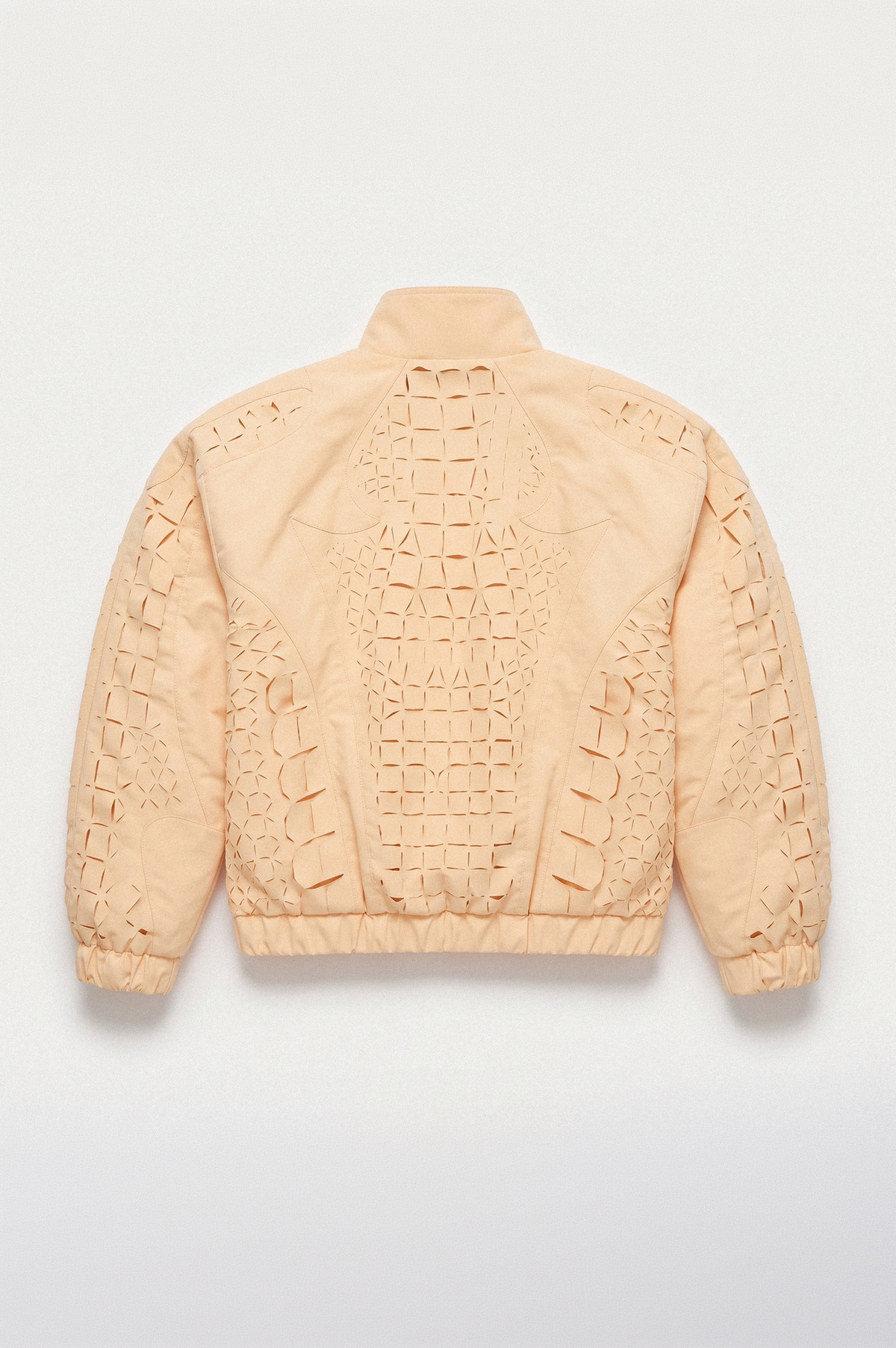 J BALVIN CROC LASER CUT TRACK JACKET YELLOW